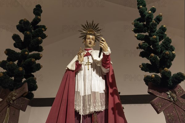 Life-size statue of Saint Charles Borromeo