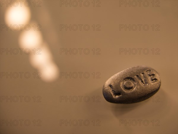 Stone with inscription Love