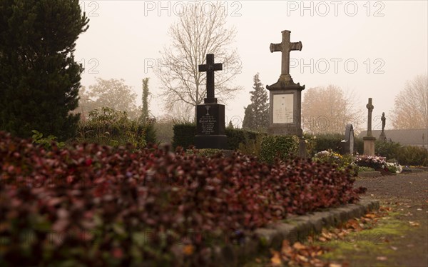 Cemetery in autumn