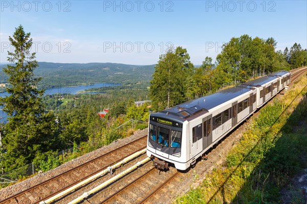 Metro Tunnelbane at Holmenkollen in Oslo