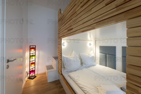 Double bed in a luxury flat in Berlin
