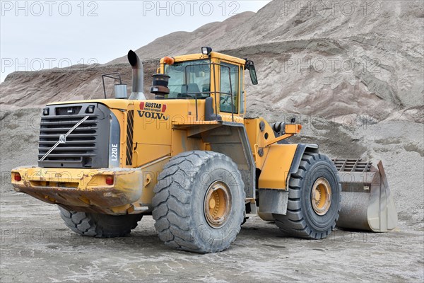 Wheel loader in a quarry in Norway