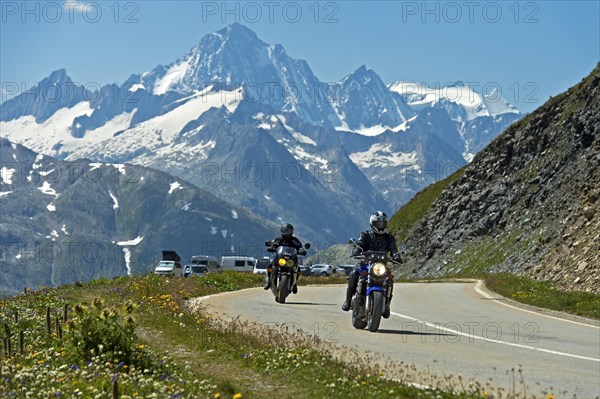 Alpine ride with the motorbike