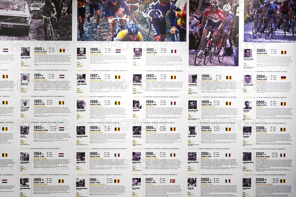 Wall of fame in the Centrum Ronde van Vlaanderen