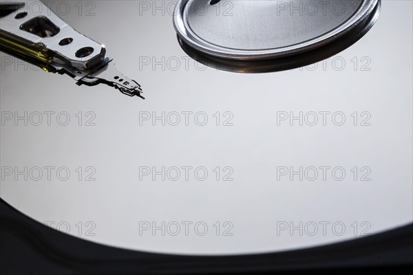 Detailed view of a computer hard disk. Berlin