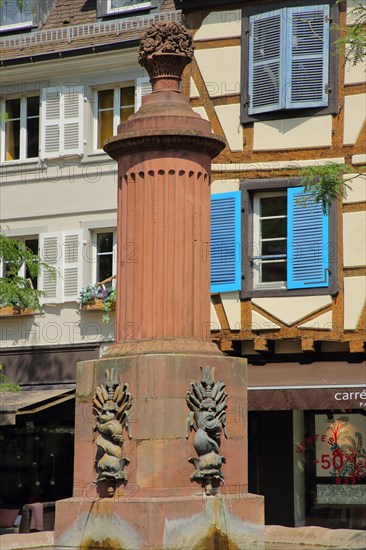 Column of the Fountaine aux Dauphins