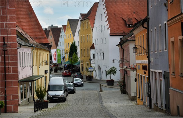 Old town of the city Sulzbach-Rosenberg on 07/08/2017