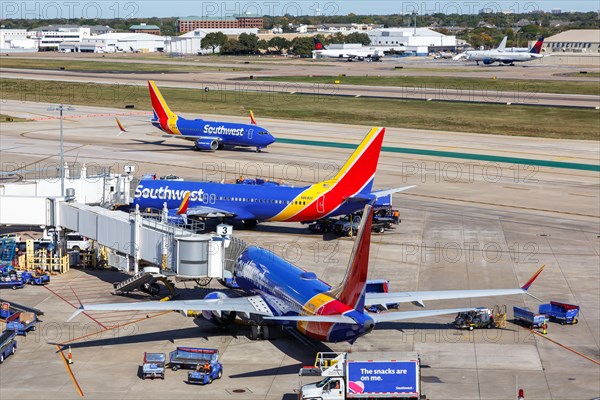 Southwest Airlines Boeing 737 aircraft at Dallas Love Field