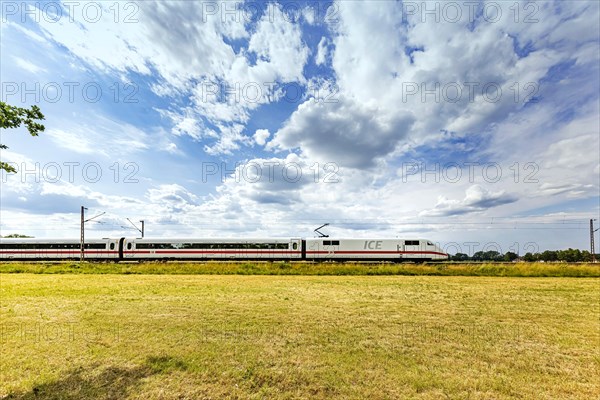 Landscape with Deutsche Bahn ICE