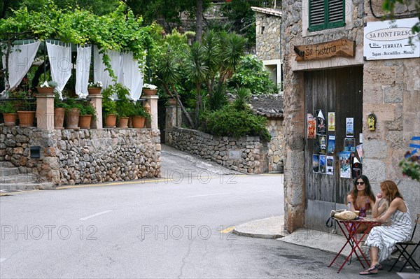 Artists' village of Deia on the edge of the Tramuntana Mountains