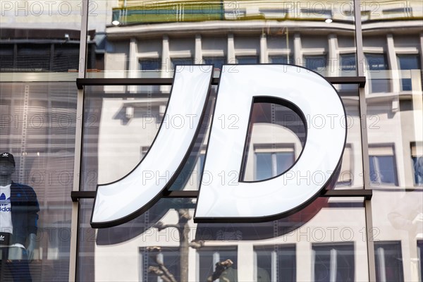 JD Sports brand shop with logo retail on Koenigstrasse in Stuttgart