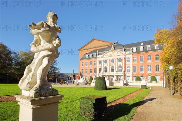 Palace Garden with Statue and Electoral Palace