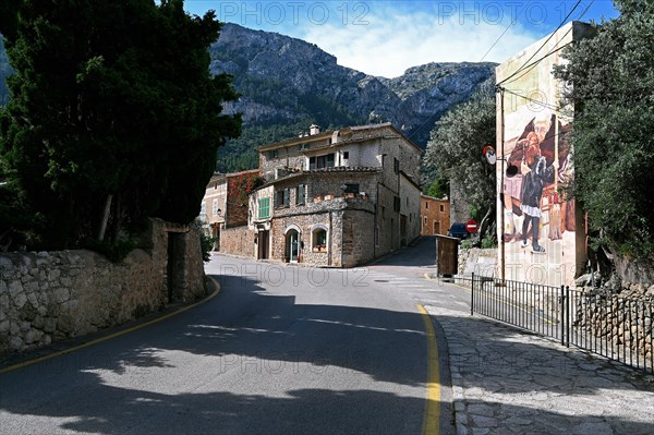 Artists' village of Deia on the edge of the Tramuntana Mountains