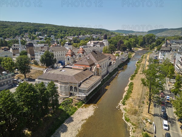 The spa district of Bad Neuenahr is still a major construction site almost two years after the flood disaster. BAd Neuenahr