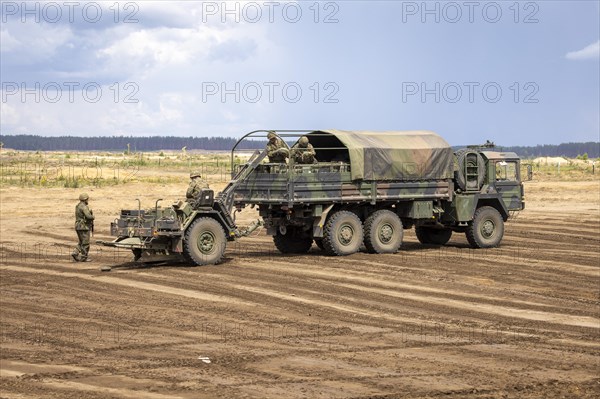 Mine Laying System 85 during exercise GRIFFIN STORM in Pabrade. Pabrade