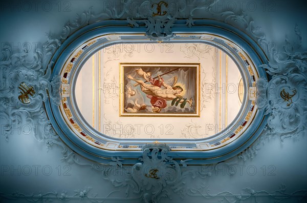 Ceiling painting Genius of Glory by Johann-Heinrich Meyer