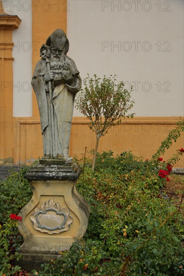 Monument to Augustine of Hippo with crosier