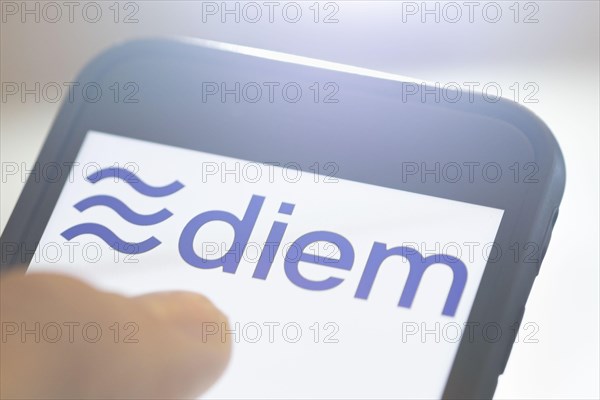 The logo of the cryptocurrency Diem