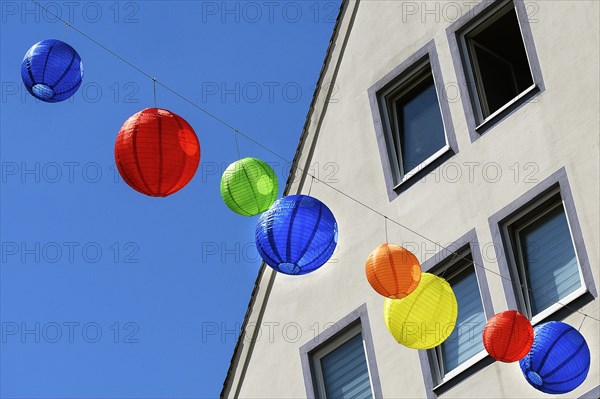 Lanterns and blue sky