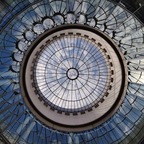 View of the glass dome