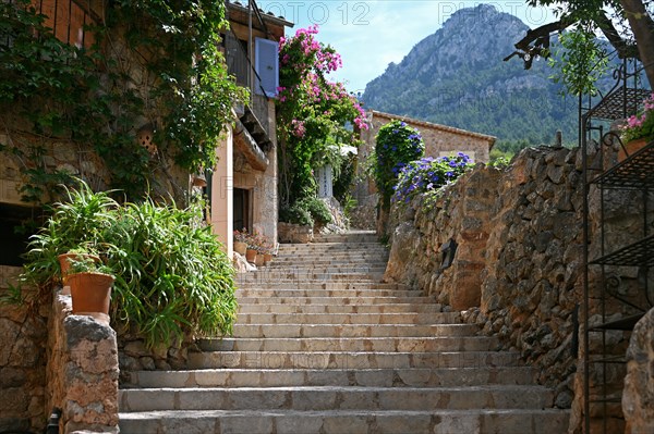 Artists' village of Deia on the edge of the Tramuntana Mountains