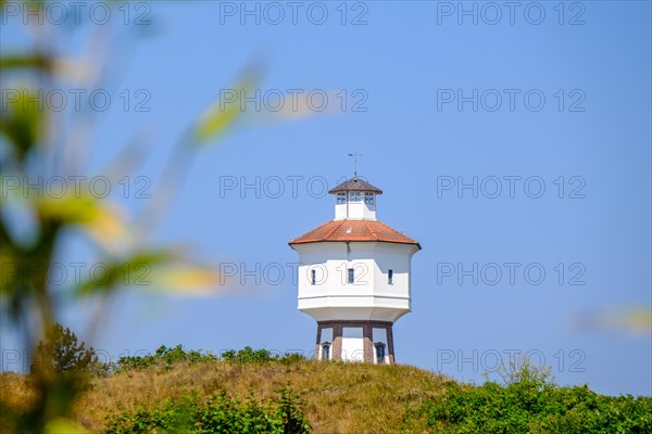Water tower with tourism service on the North Sea island of Langeoog. Lower Saxony