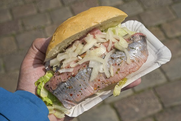 Roll with matie herring