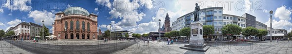 Gutenbergplatz Panorama Mainz Germany
