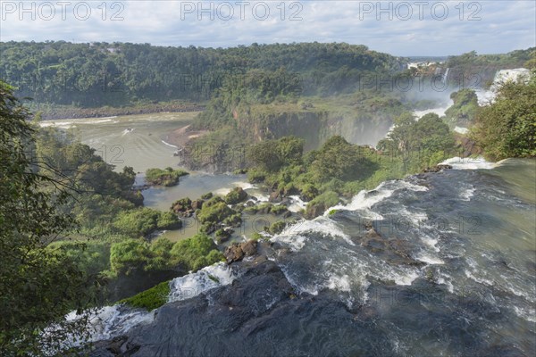 View of the waterfalls from above