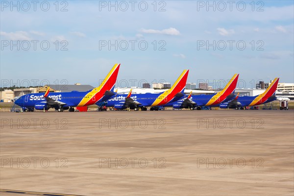 Southwest Airlines Boeing 737 aircraft at Dallas Love Field