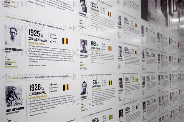 Wall of fame in the Centrum Ronde van Vlaanderen