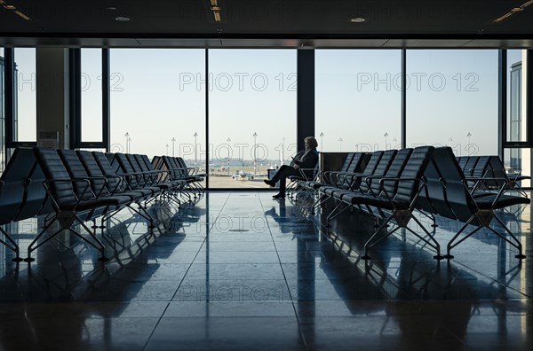 Waiting at Berlin-Brandenbunr Airport