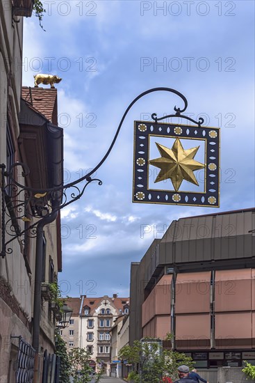 Historical nose sign from the former inn Zur Krone