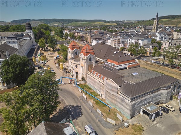 The spa district of Bad Neuenahr is still a major construction site almost two years after the flood disaster. BAd Neuenahr