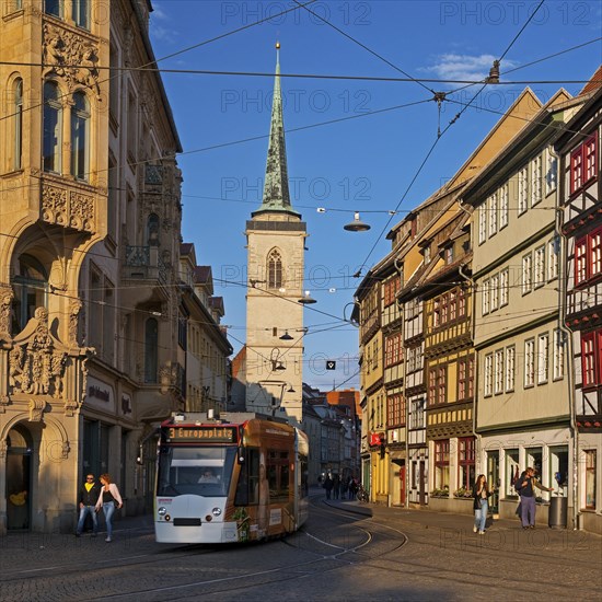 Marktstrasse with tramway and All Saints' Church