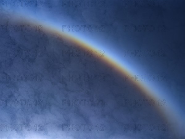 Detail of a sun halo with clouds