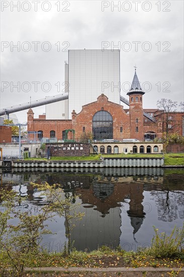 Historic facade of the Vattenfall combined heat and power plant