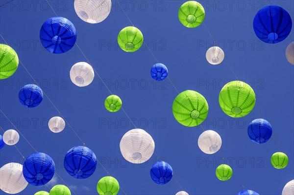 Lanterns and blue sky