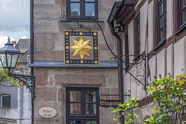 Historical nose sign from the former inn Zur Krone