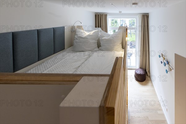 Double bed in a luxury flat in Berlin