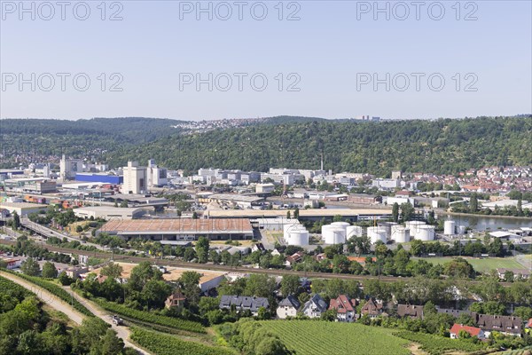 View of the oil port of Stuttgart at Nordkai