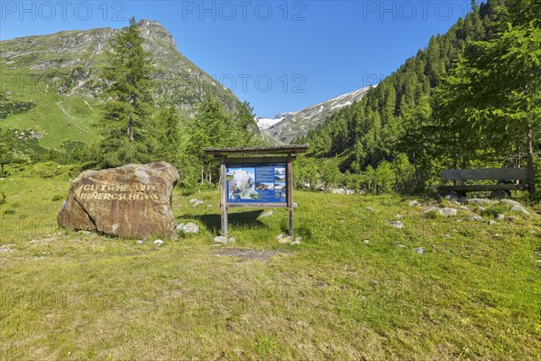 Information board Gletscherweg Innergschloess