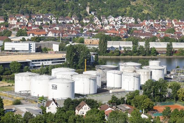 View of the oil port of Stuttgart at Nordkai