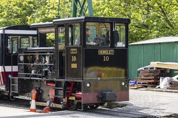 Snowdon Mountain Railway with diesel train