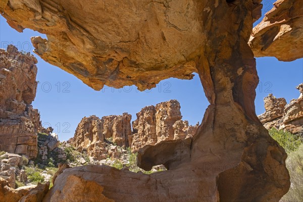 Sandstone rock formations at Truitjieskraal in the Matjiesrivier Nature Reserve