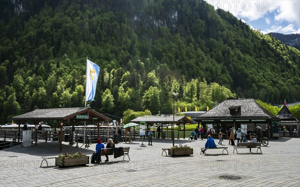 Ticket office and landing stage of Koenigssee Schifffahrt