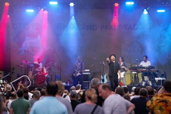 Max Mutzke performs at the Rhineland-Palatinate Day in Bad Ems BAd Ems