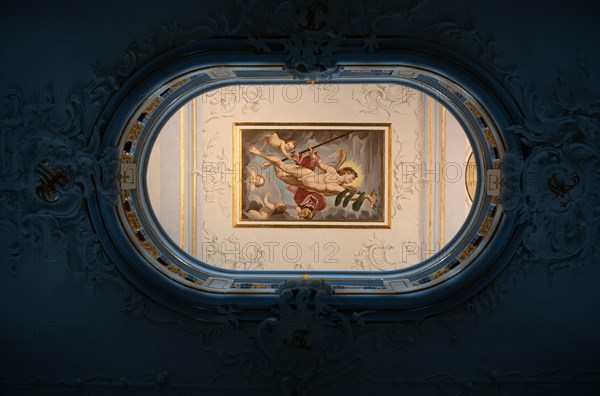 Ceiling painting Genius of Glory by Johann-Heinrich Meyer