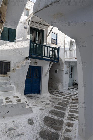 The white washed old town of Horta