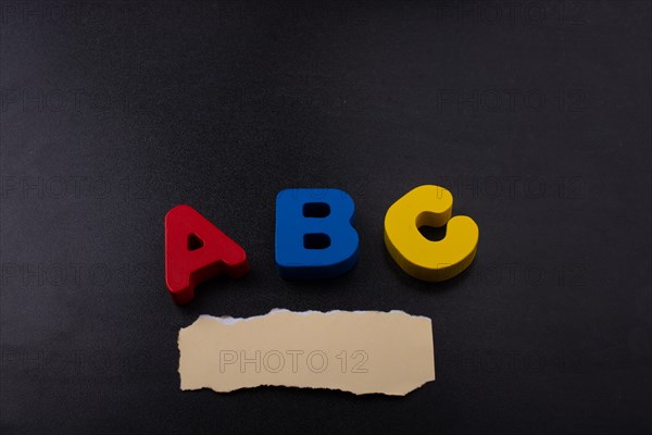 Colorful ABC Letters of Alphabet made of wood